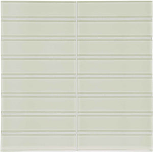Anatolia Tile 1.5 X 6 Inch Element Sand Stacked Glass Mosaics. 1 Sheet = .96 Sq. Ft. 3001-0068-0 (35-118)  - premium natural stone mosaic tile from Anatolia Tile, available at PoshHaus showroom in Keene, NH
