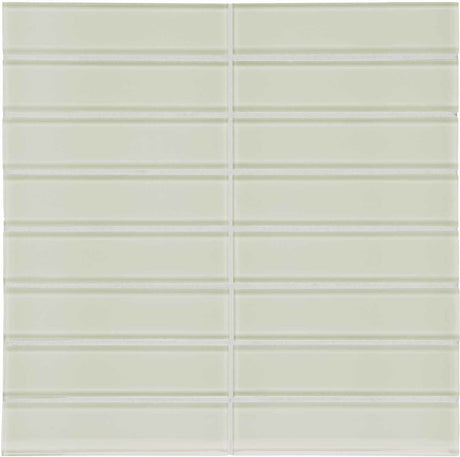 Anatolia Tile 1.5 X 6 Inch Element Sand Stacked Glass Mosaics. 1 Sheet = .96 Sq. Ft. 3001-0068-0 (35-118)  - premium natural stone mosaic tile from Anatolia Tile, available at PoshHaus showroom in Keene, NH