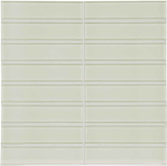Anatolia Tile 1.5 X 6 Inch Element Sand Stacked Glass Mosaics. 1 Sheet = .96 Sq. Ft. 3001-0068-0 (35-118)  - premium natural stone mosaic tile from Anatolia Tile, available at PoshHaus showroom in Keene, NH