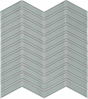 Anatolia Tile Element Shadow Chevron Glass Mosaics. 1 Sheet = .96 Sq. Ft. 3001-0076-0 (35-128)  - premium natural stone mosaic tile from Anatolia Tile, available at PoshHaus showroom in Keene, NH