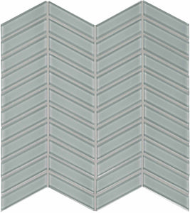Element Shadow Chevron Glass Mosaics. 1 Sheet = .96 Sq. Ft. (35-128)
