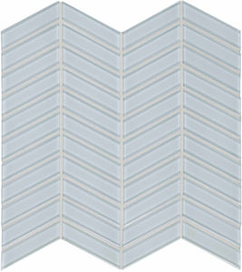 Element Skylight Chevron Glass Mosaics. 1 Sheet = .96 Sq. Ft. (35-129)