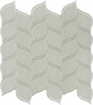 Anatolia Tile Element Mist Petal Glass Mosaics. 1 Sheet = .94 Sq. Ft. 3001-0059-0 (35-131)  - premium natural stone mosaic tile from Anatolia Tile, available at PoshHaus showroom in Keene, NH
