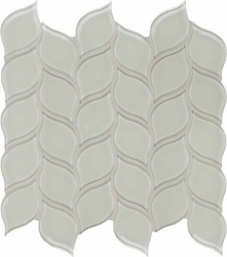 Anatolia Tile Element Mist Petal Glass Mosaics. 1 Sheet = .94 Sq. Ft. 3001-0059-0 (35-131)  - premium natural stone mosaic tile from Anatolia Tile, available at PoshHaus showroom in Keene, NH
