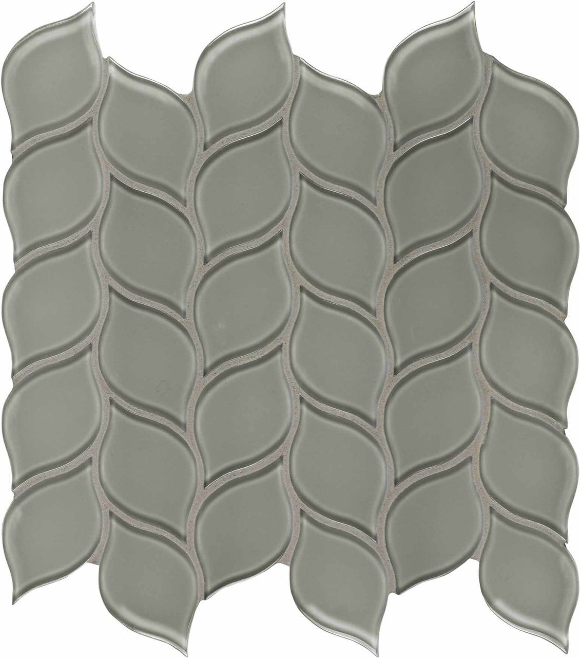 Anatolia Tile Element Smoke Petal Glass Mosaics. 1 Sheet = .94 Sq. Ft. 3001-0093-0 (35-132)  - premium natural stone mosaic tile from Anatolia Tile, available at PoshHaus showroom in Keene, NH