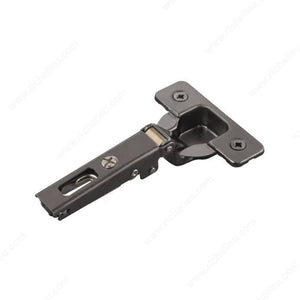 Salice H110C2R6A66 200 Series - Concealed Hinge 110°, Titanium, Spring Closing, Full Overlay, Dowel, 0 in