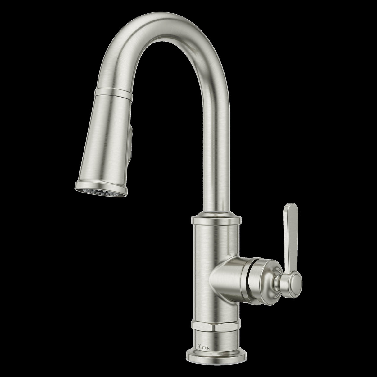 Port Haven Pull-Down Bar/Prep Faucet in Stainless Steel