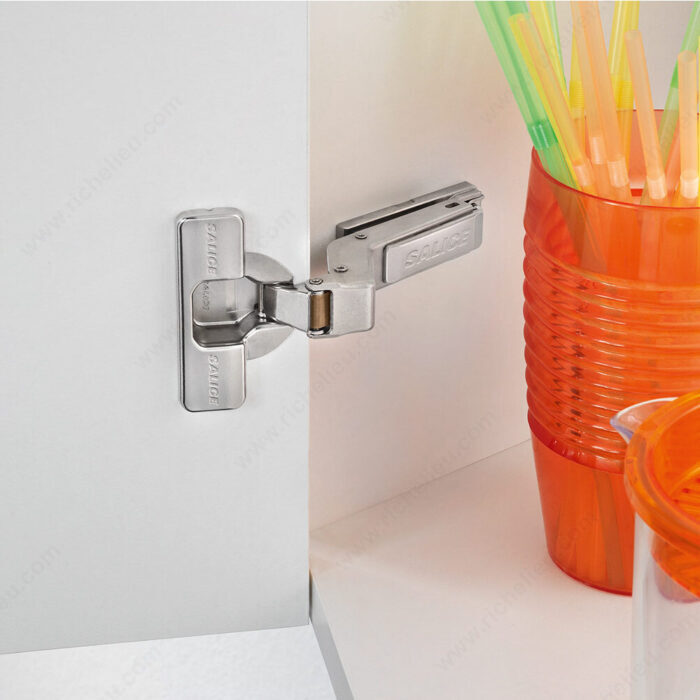 Salice H045C2PBM99AC 200 Series - Positive Angled Hinges 94° for Thick Doors, Screw-On, +45°