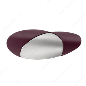 Richelieu 22549682219 Modern Metal Pull - 2254, Ravello Gray / Plum