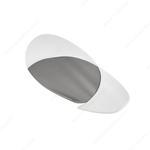 Richelieu 22549630219 Modern Metal Pull - 2254, White / Ravello Gray