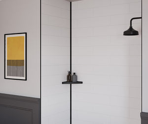 Swanstone 96 in. Metal Edge Trim Kit in Matte Black ETRMKAL.002