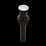 Push and Seal Drain Assembly in Polished Chrome