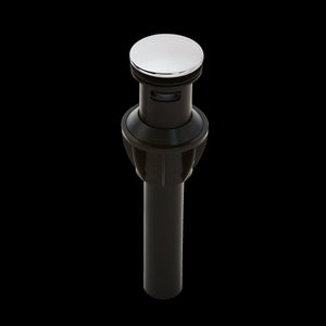 Push and Seal Drain Assembly in Polished Chrome