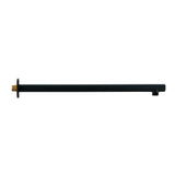 DAX Brass Round Shower Arm, 12", Matte Black DAX-1053-300-BL