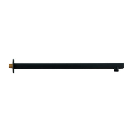 DAX Brass Round Shower Arm, 12", Matte Black DAX-1053-300-BL