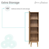 Classe 15" W x 60" H x 15" D Linen Cabinet in Oak