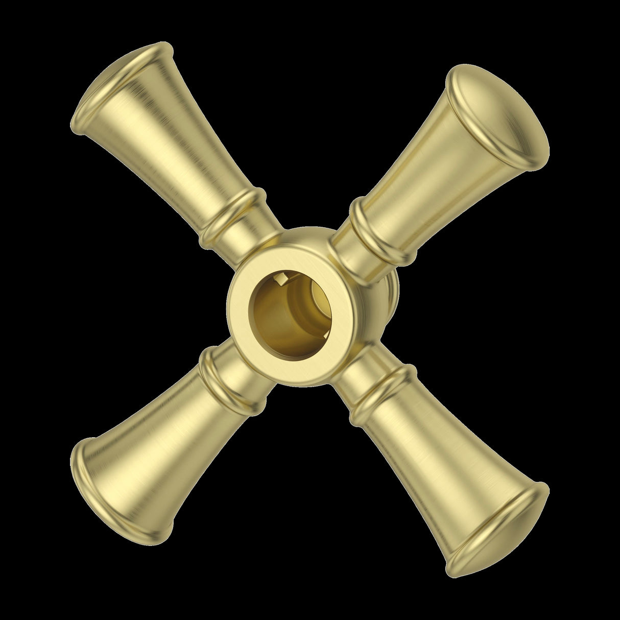 Tisbury Optional Cross Handle - Slide Bar in Brushed Gold