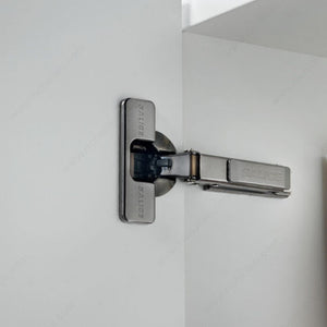 Salice H105C1R6AE6 100 Series - Silentia+ Concealed Hinges 105°, Titanium, Full Overlay, Dowel, 0 in