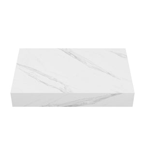 Monaco 36" Floating Bathroom Shelf in White Marble (SM-VS252)