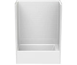 MAAX 106924-000-002-100 6032STT 60 x 33 AcrylX Alcove Left-Hand Drain One-Piece Tub Shower in White