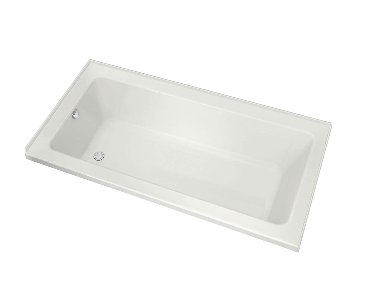 MAAX 106198-R-097-001 Pose 6030 IF Acrylic Alcove Right-Hand Drain Combined Whirlpool & Aeroeffect Bathtub in White