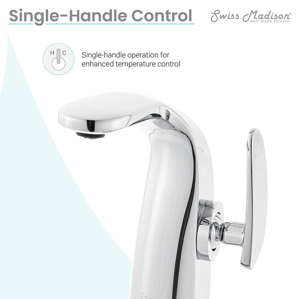 Chateau Single Hole, Single-Handle, Bathroom Faucet in Chrome