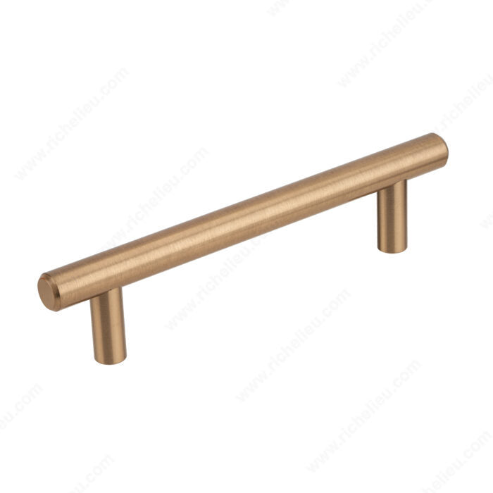 Richelieu BP20576CHBRZ Modern Steel Pull - 205, Champagne Bronze, Eco-Responsible Models, 3 in, 4 9/16 in