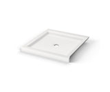 MAAX 410000-500-001-000 B3Round 3636 Acrylic Corner Left or Right Shower Base in White with Center Drain