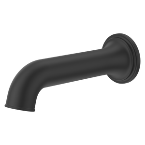 Round Non-Divertering Tub Spout in Spot Defense Matte Black