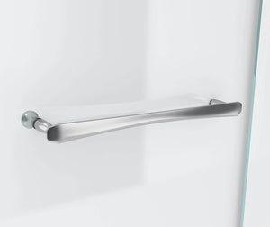 MAAX 136677-900-084-000 Reveal 71 41 ½-44 ½ x 71 ½ in. 8mm Pivot Shower Door for Alcove Installation with Clear glass in Chrome