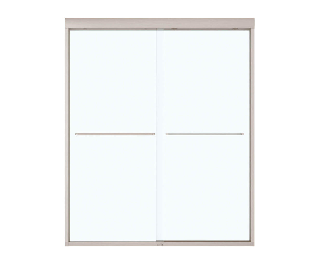 MAAX 134565-900-305-000 Kameleon 55-59 x 71 in. 6 mm Bypass Shower Door for Alcove Installation with Clear glass in Brushed Nickel