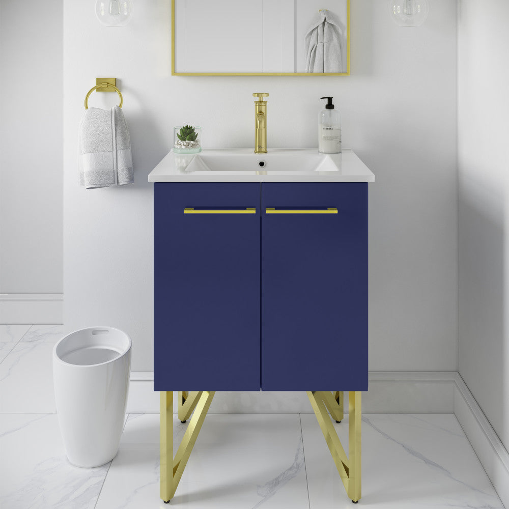 Annecy 24 Bathroom Vanity in Navy Blue