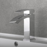 DAX Brass Single Handle Waterfall Bathroom Faucet, Chrome DAX-6690A-CR