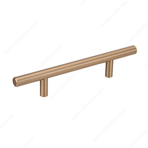 Richelieu 30576195 Modern Steel Pull - 305, Brushed Nickel, Eco-Responsible Models, 3 in, 6 5/32 in, 13/32 in, 15/32 in