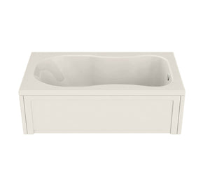 MAAX 101054-004-007-100 Topaz 6032 Acrylic Alcove End Drain Hydromax Bathtub in Biscuit
