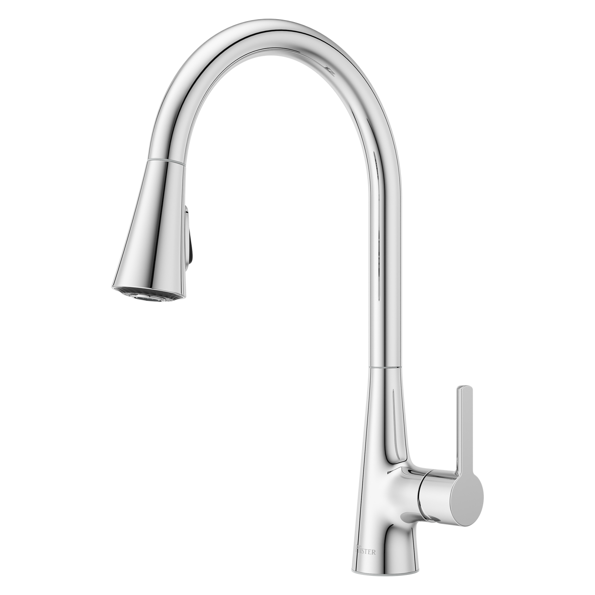 Pfirst Modern 1-Handle Pull-Down Kitchen Faucet in Polished Chrome