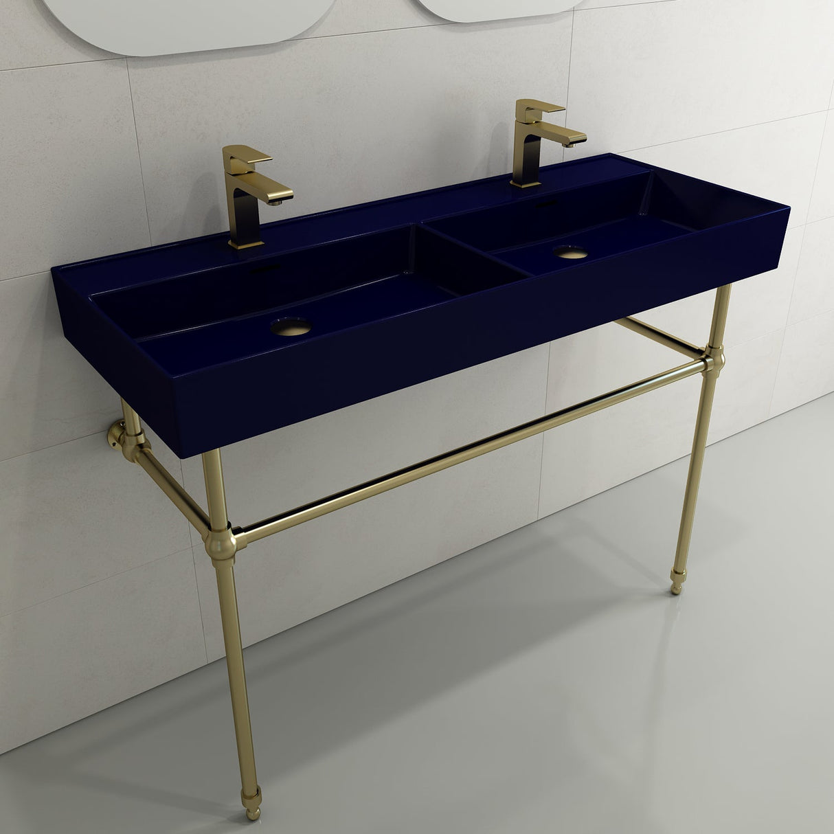 BOCCHI 3930 0001G Metal Console Leg Set in Matte Gold