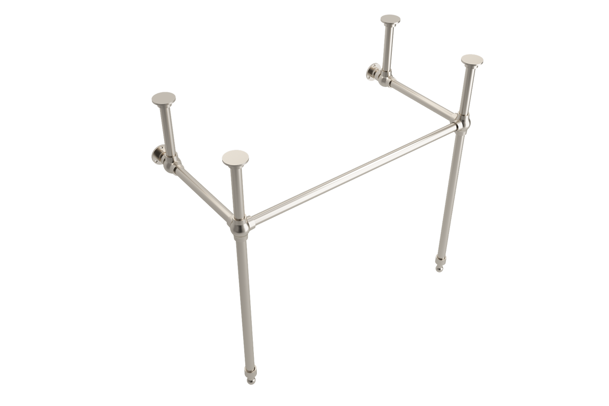 BOCCHI 3930 0001S Metal Console Leg Set in Satin Nickel