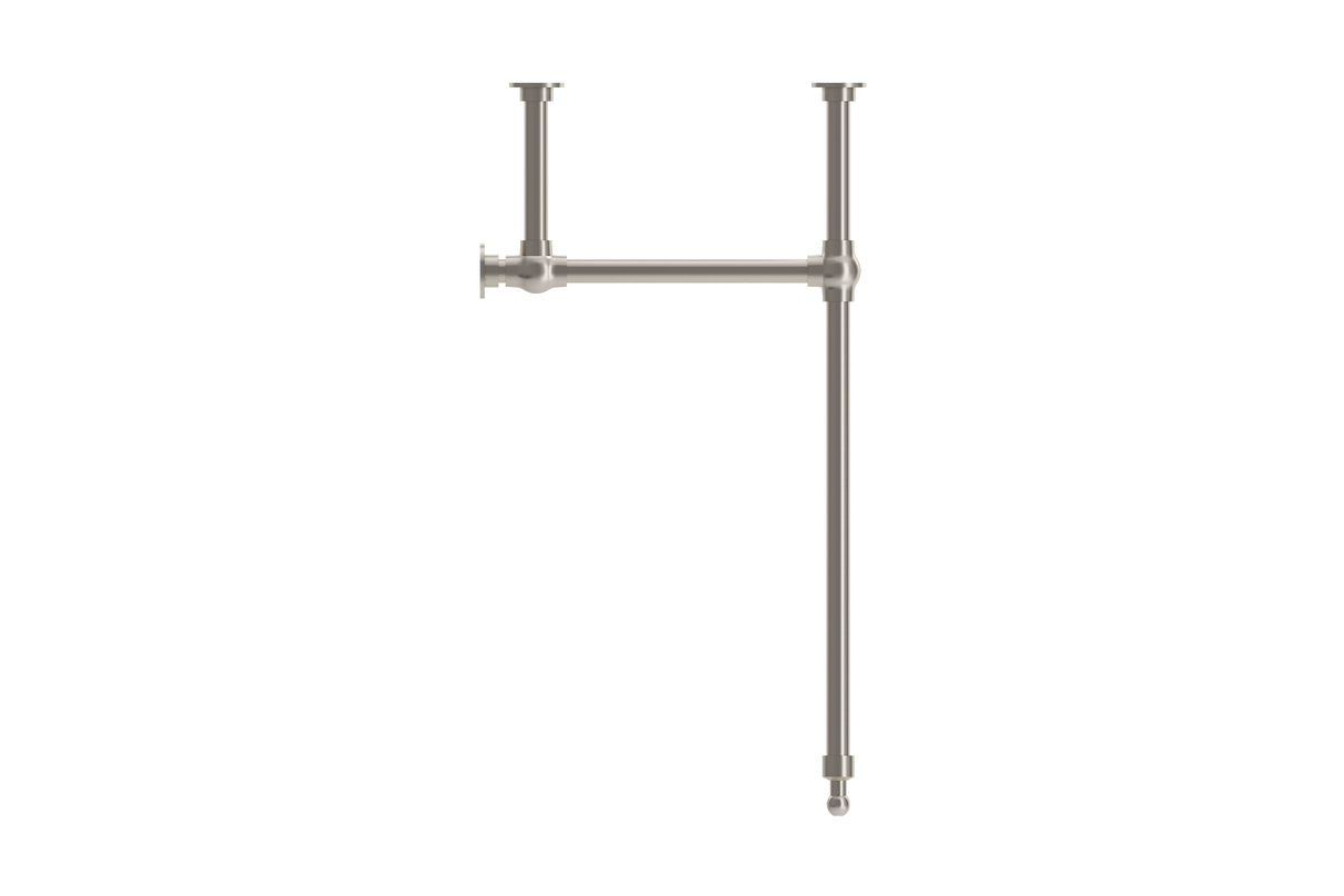 BOCCHI 3930 0001S Metal Console Leg Set in Satin Nickel