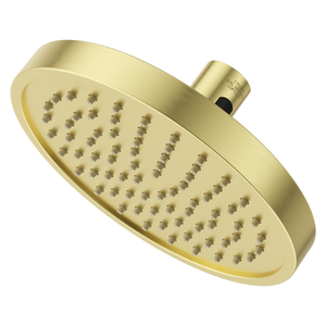 Contempra Round Quick Connect Raincan Showerhead in Brushed Gold