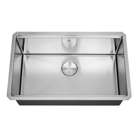 DAX Stainless Steel Handmade Workstation with the Single Bowl Undermount Kitchen Sink, Brushed Stainless Steel DAX-WS3019-R10