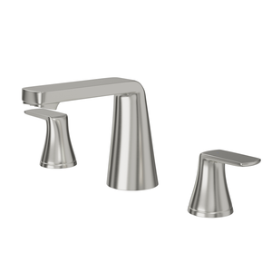 DAX Brass Two Handle Bathroom Faucet Spout, 4", Brushed Nickel DAX-8236C-BN