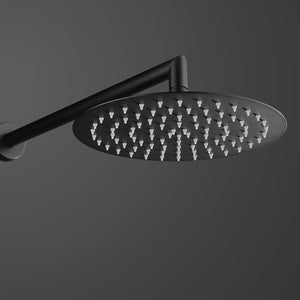 DAX Brass Round Rain Shower Head, Matte Black DAX-51020-BL