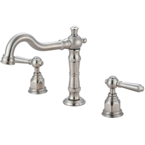 Pioneer 3AM400-BN Americana Two Handle Lavatory Widespread Faucet in Brushed Nickel