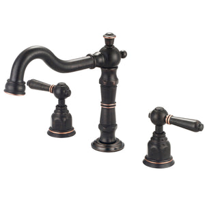 Pioneer 3AM400-MZ Americana Two Handle Lavatory Widespread Faucet in Moroccan Bronze