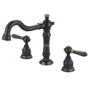 Pioneer 3AM400-MZ Americana Two Handle Lavatory Widespread Faucet in Moroccan Bronze
