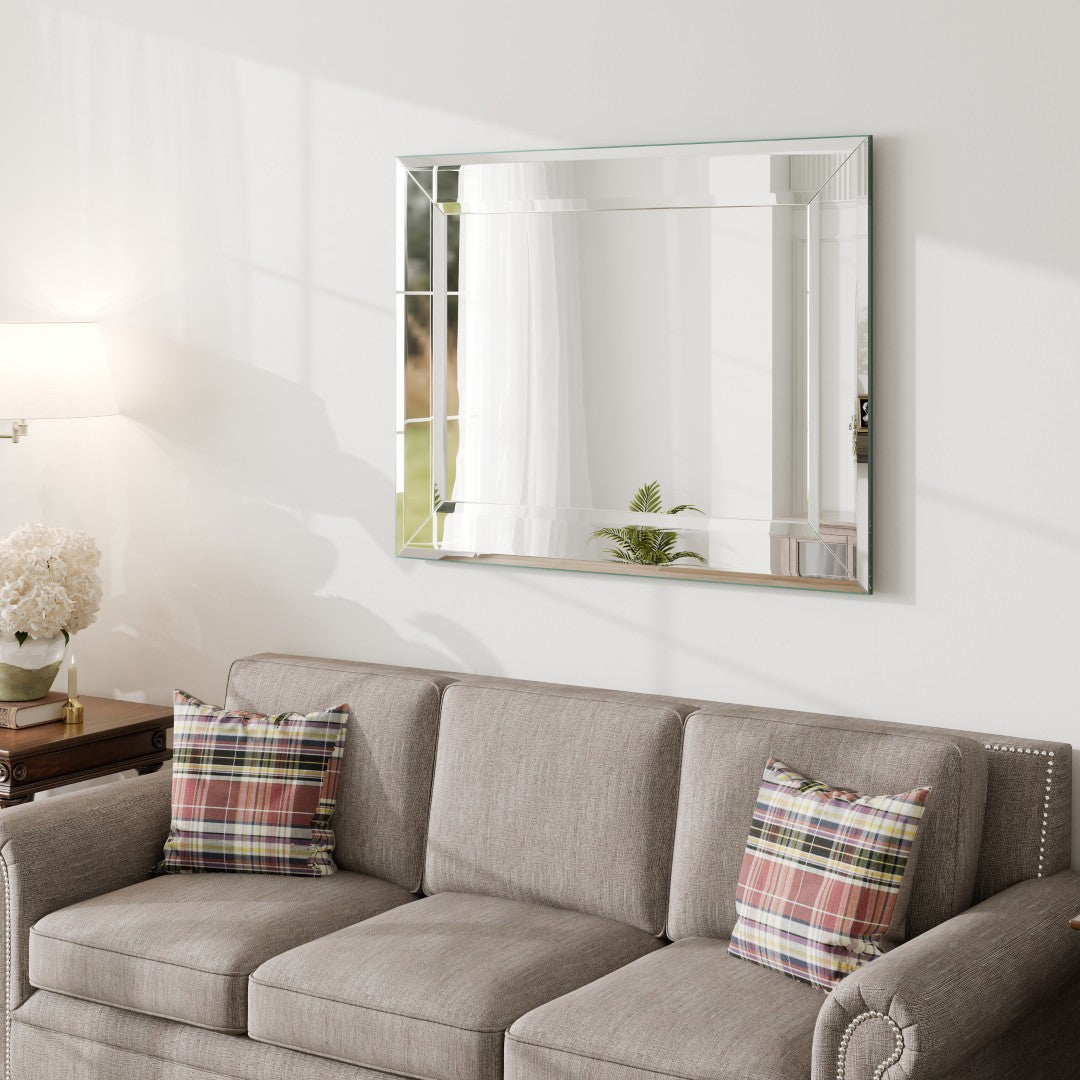 Eviva Mona 31" x 24" Rectangular Frameless Mirror