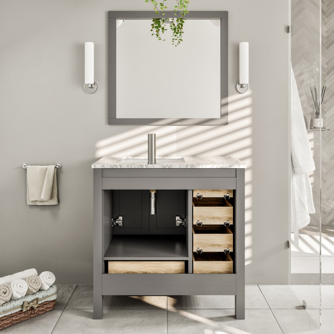 Eviva London 36 Gray Bathroom Vanity