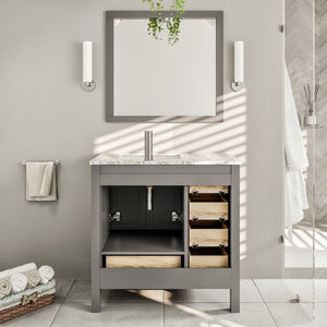 Eviva London 36 Gray Bathroom Vanity
