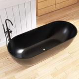 New England Home Goods Daytona 69" Freestanding Tub in Sepia - Stone Resin Solid Surface